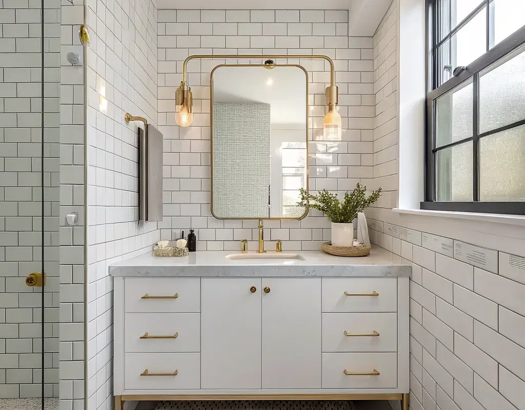 Vertical Subway Tiles for a Modern Look