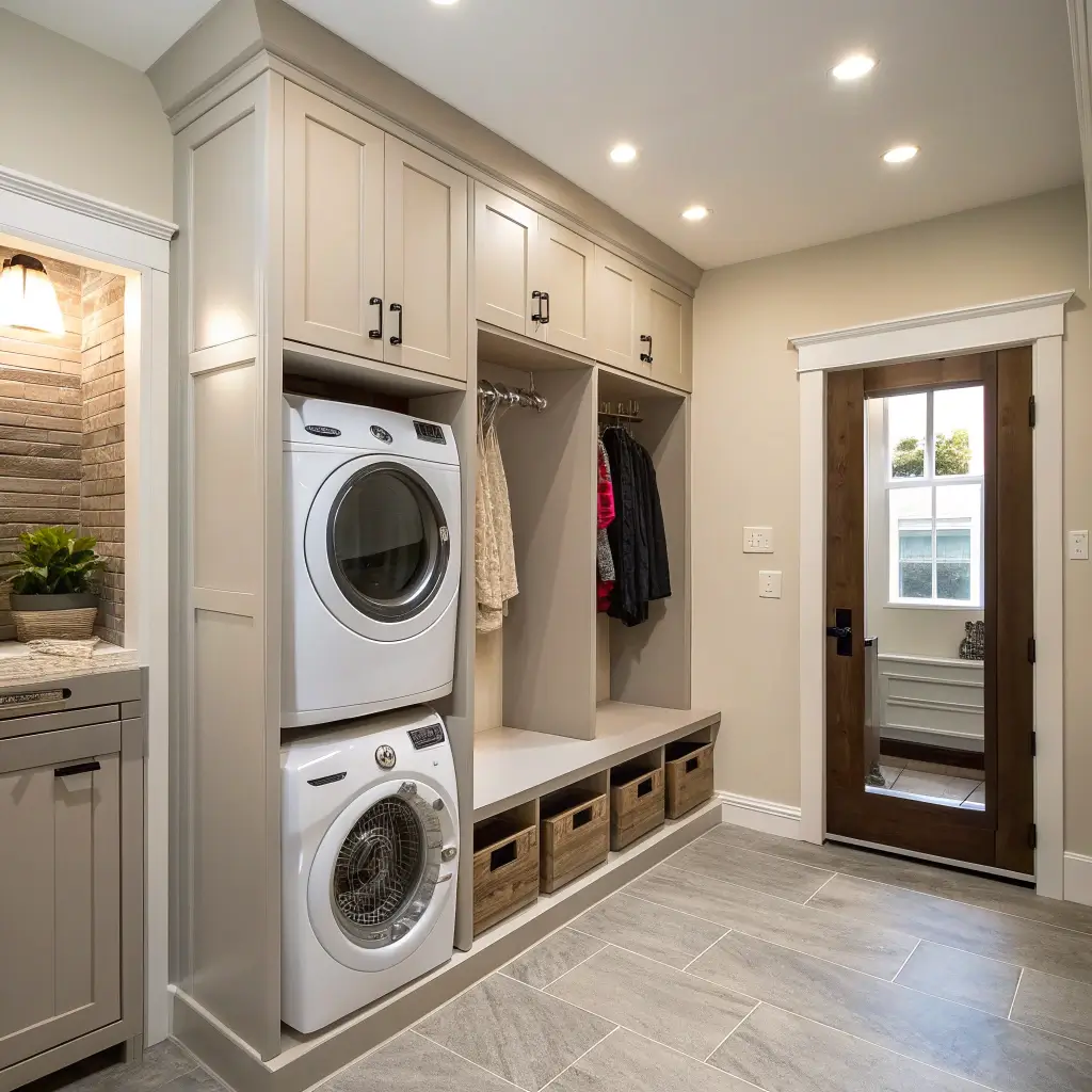 12 Inspiring Mud Room and Laundry Room Combo Ideas for Storage