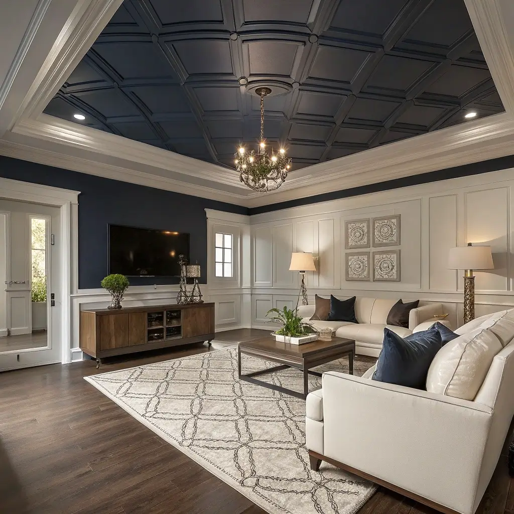 15 Chic Ceiling Design Living Room Ideas for Timeless Appeal