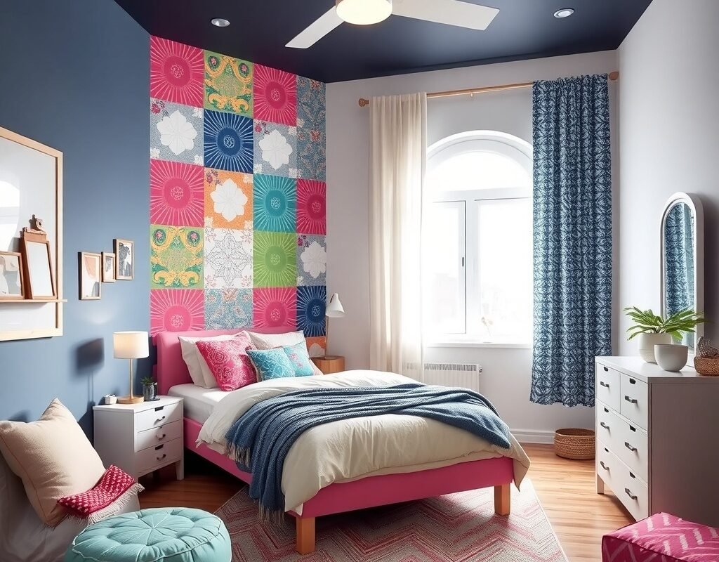 accent wall or removable wallpaper