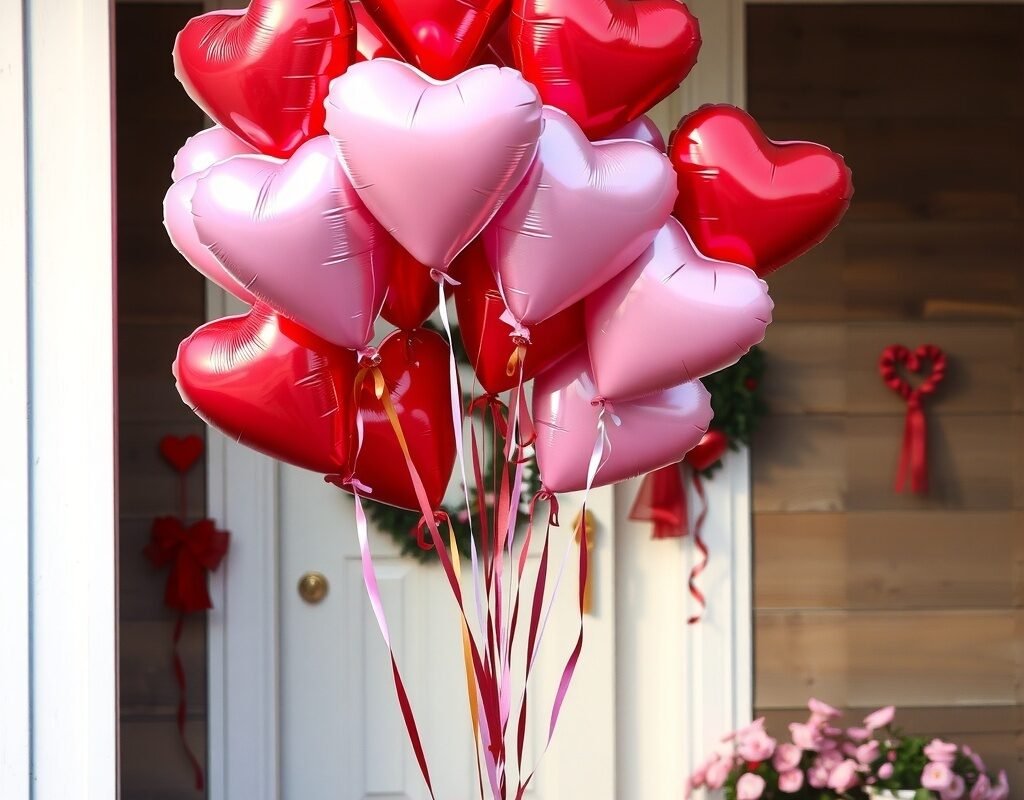 balloon heart cluster