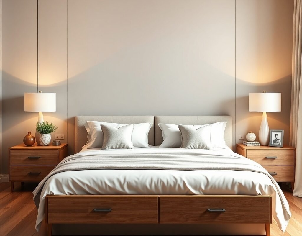 bedside tables with drawers