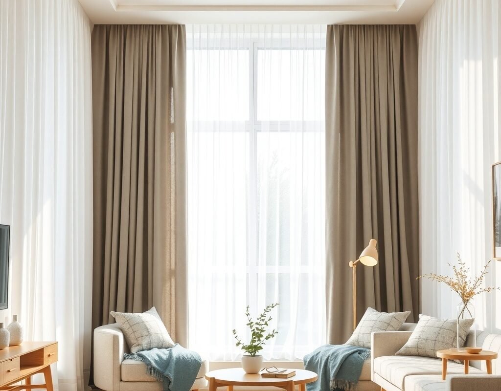 ceiling to floor sheer curtains
