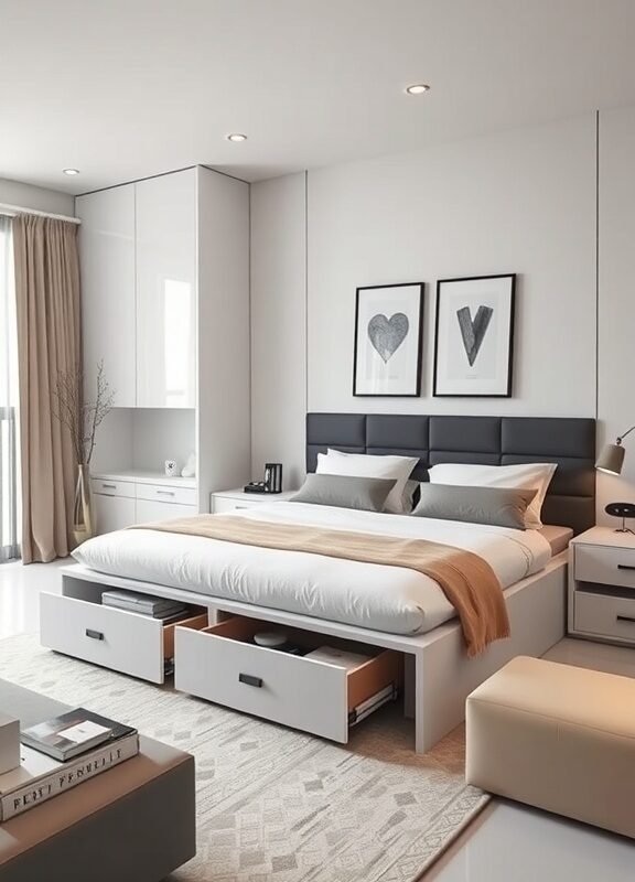 choose a bed with storage