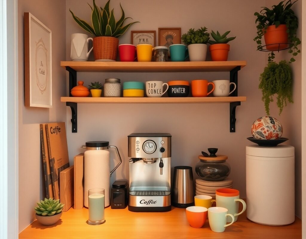 closet coffee station