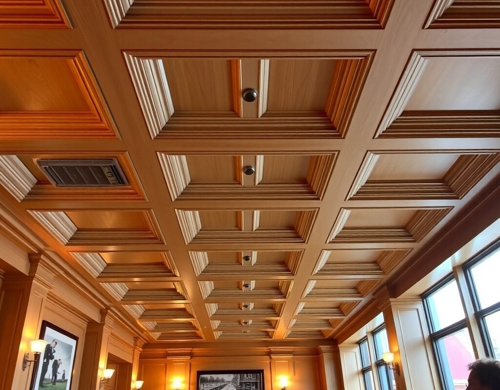 coffered ceiling