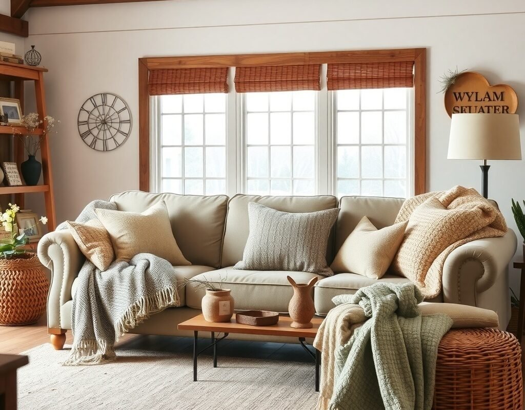 cozy throws and pillows