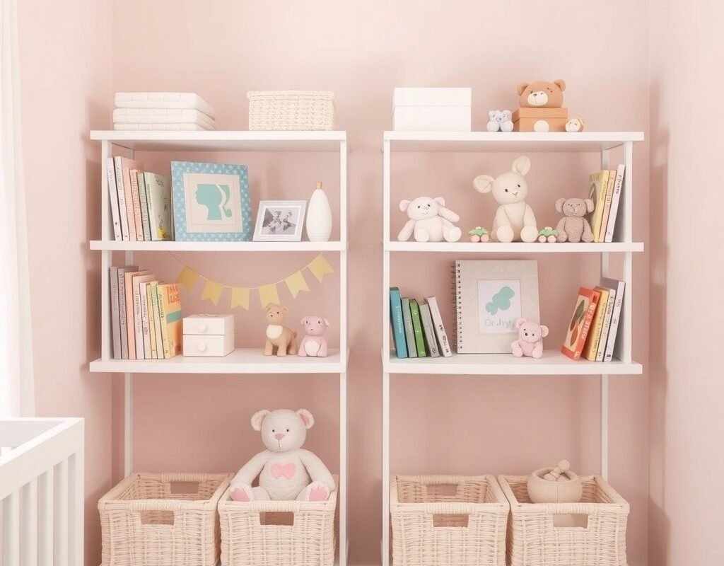 cute storage and display shelves