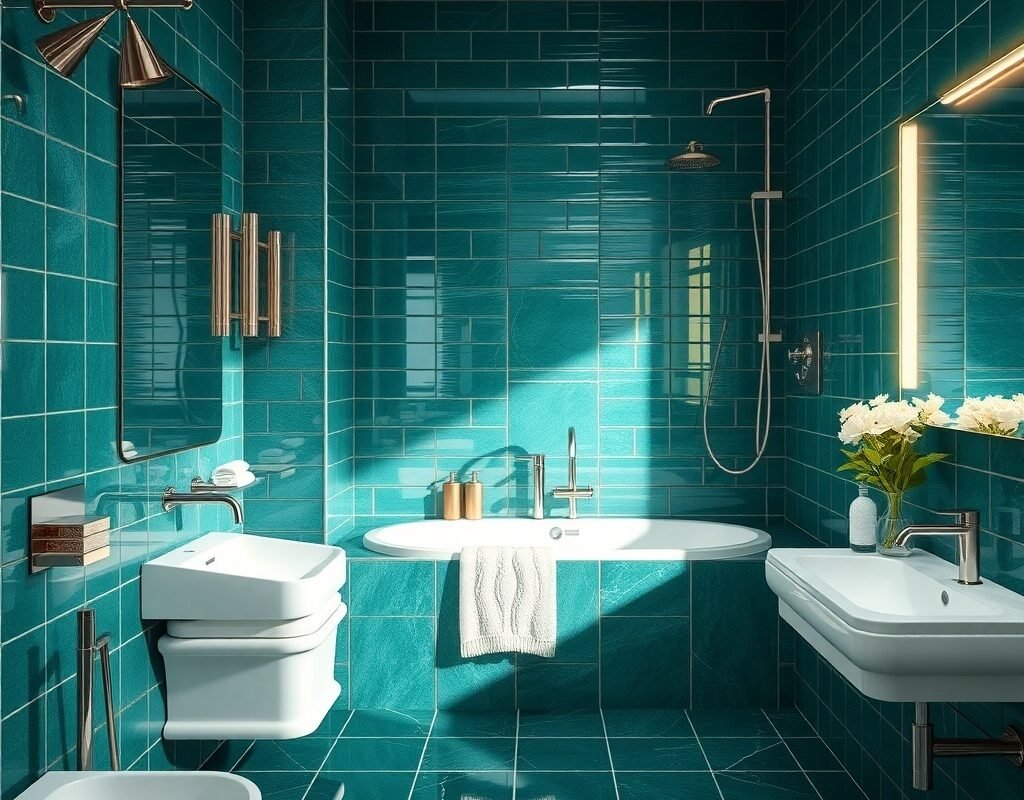 emerald gloss wall tiles