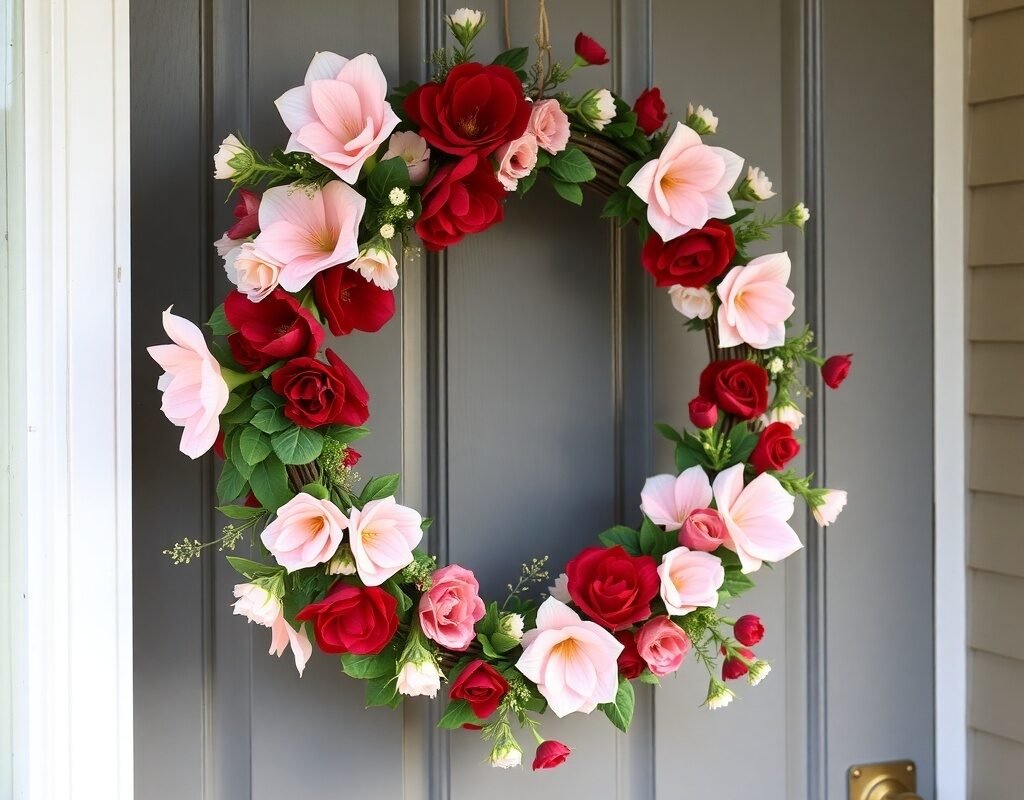 floral hoop wreath