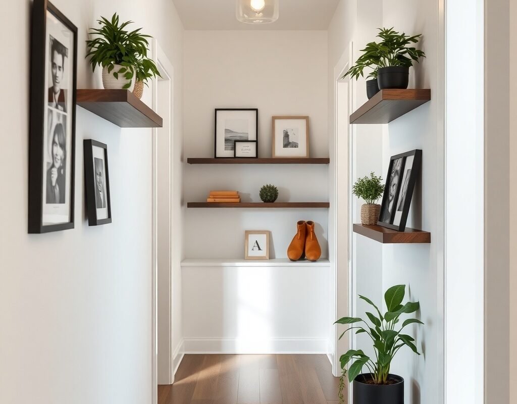 hang floating shelves