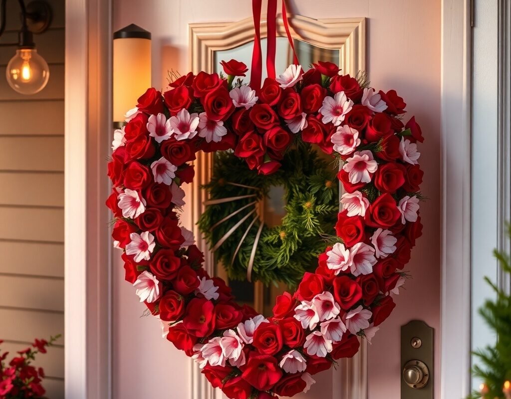 heart wreath for the front door
