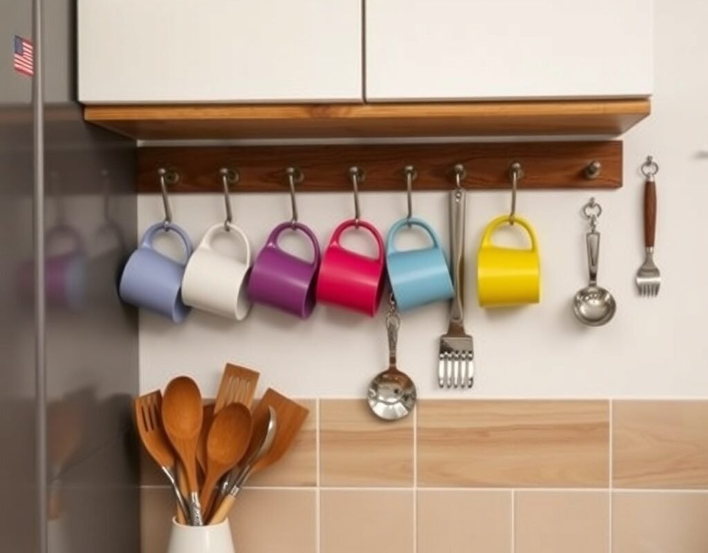 hooks for mugs and utensils