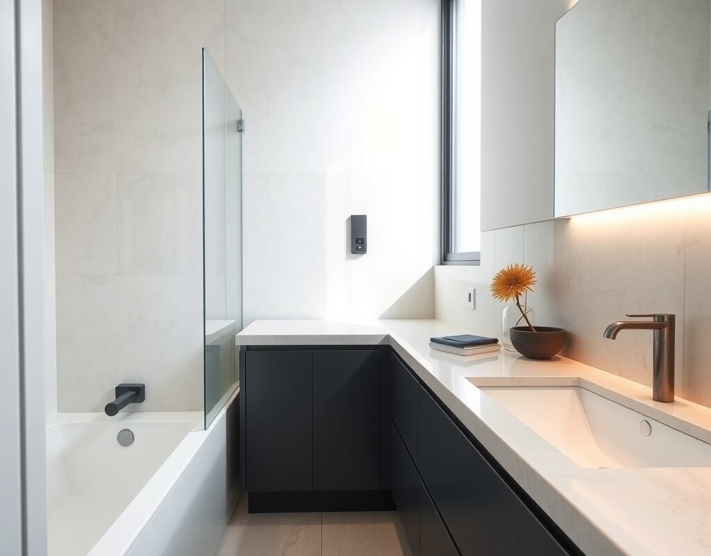 integrated sink and countertop