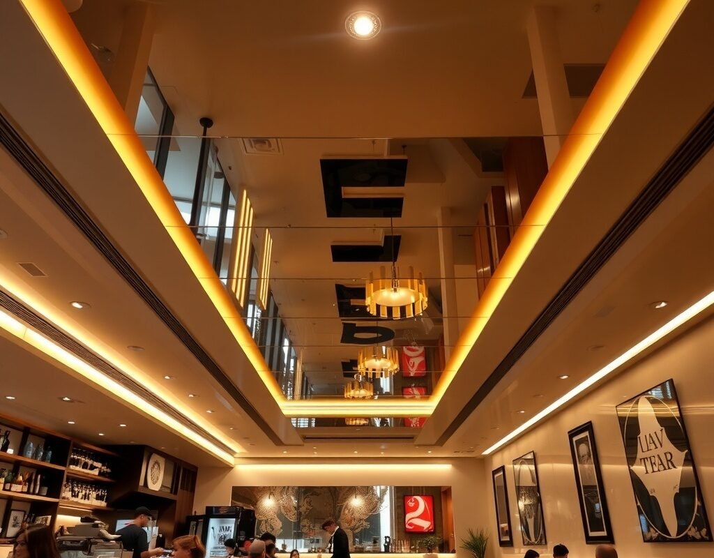 mirror or glossy strip highlights