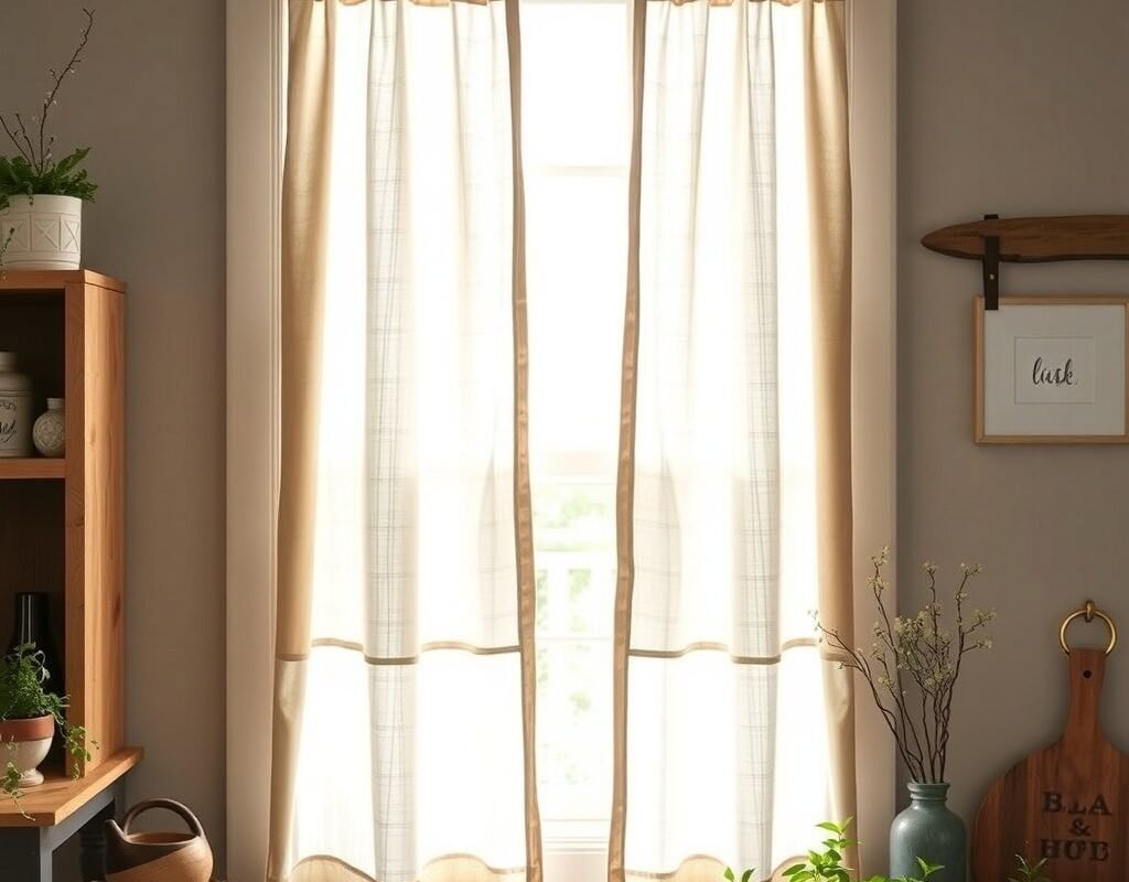 natural linen panels