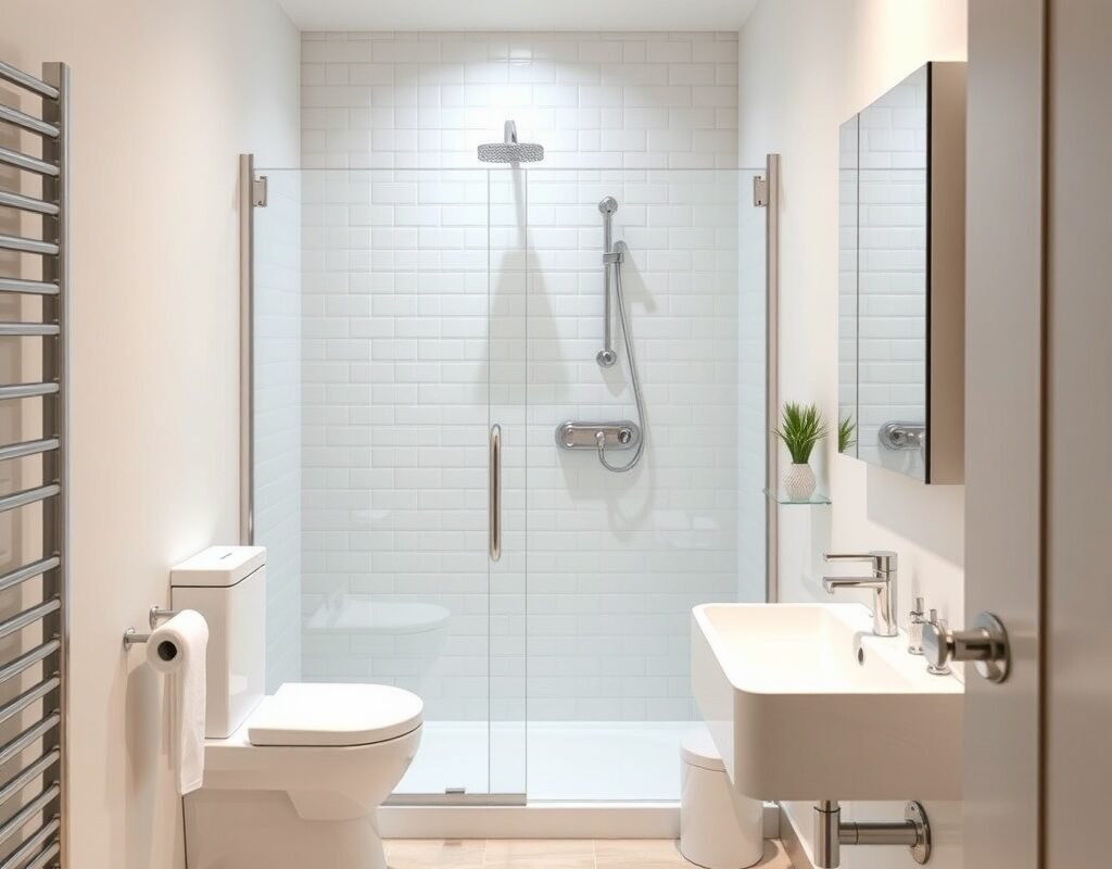 one wall layout all fixtures on one wall