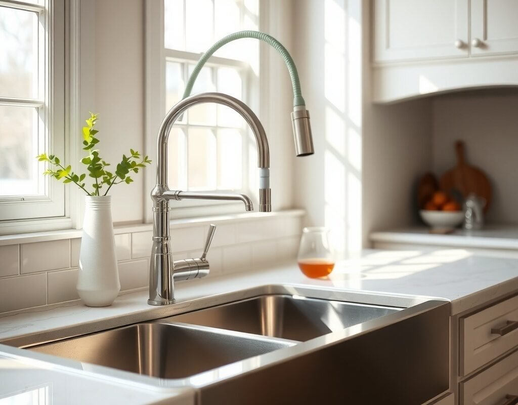 paired with a pull down faucet