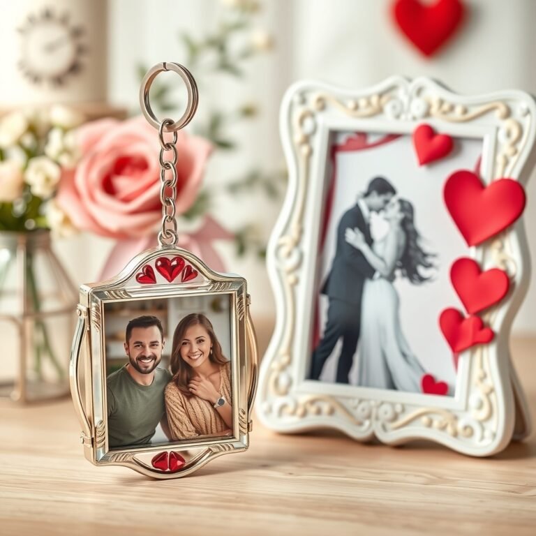 photo keychain or couple photo frame
