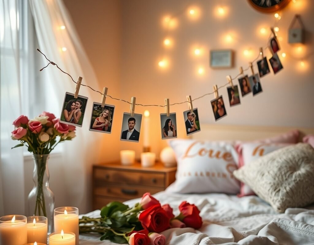 photo string with mini clips