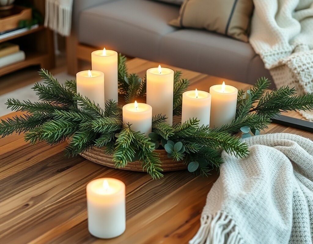 pine or eucalyptus greenery