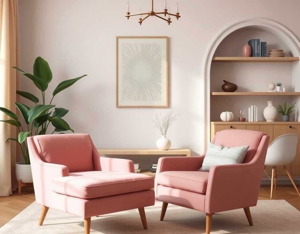 pink accent furniture