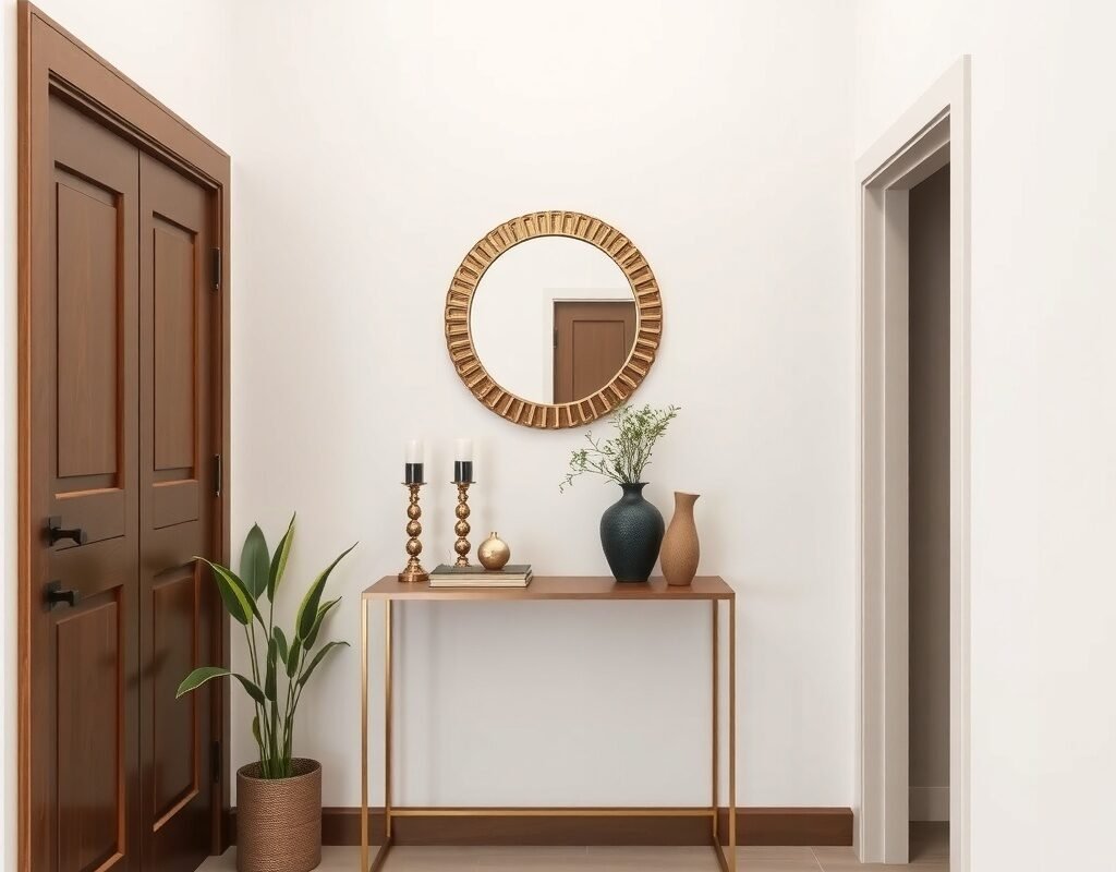 place a slim console table
