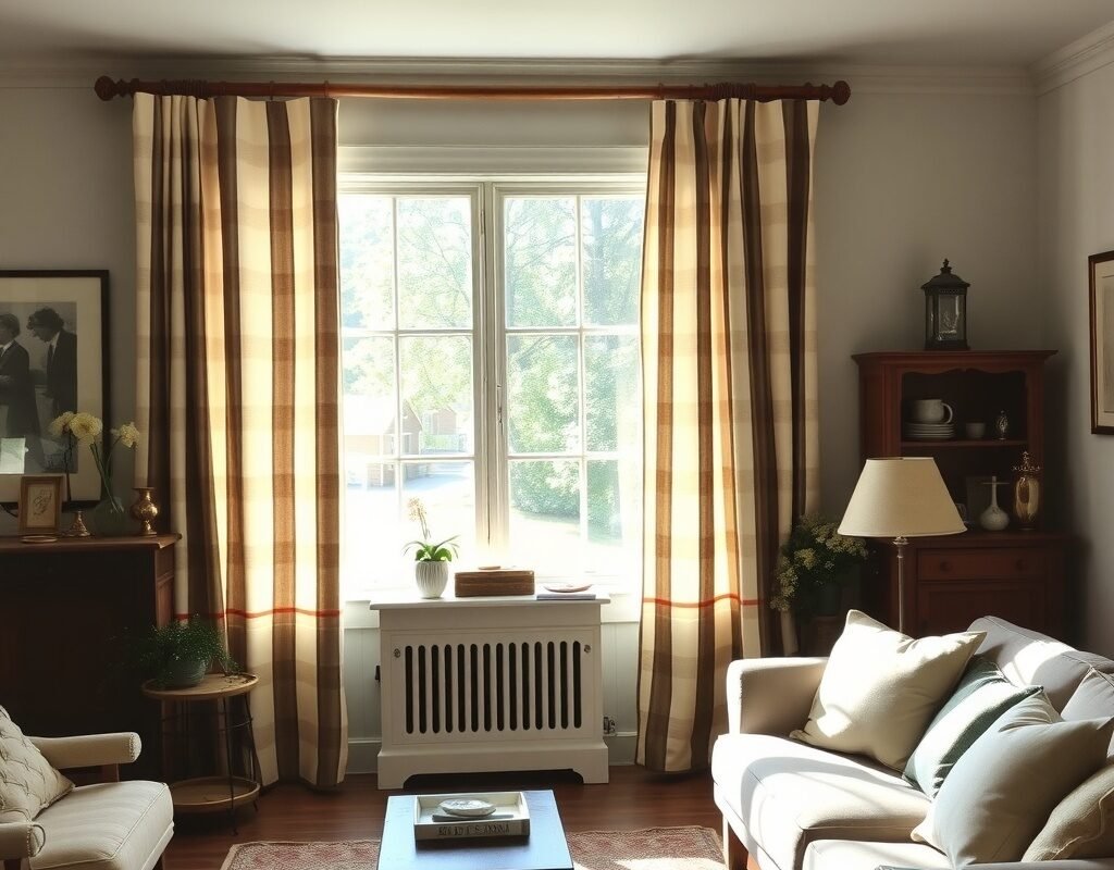 rustic stripe curtains