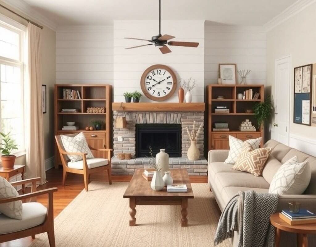 shiplap or wood accent wall