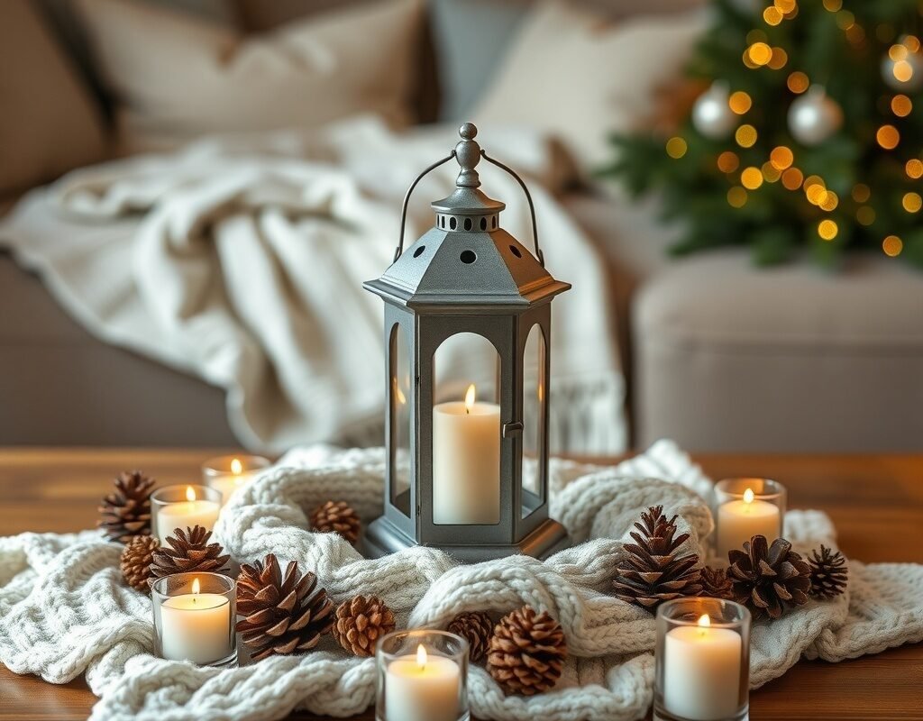 small lantern centerpiece