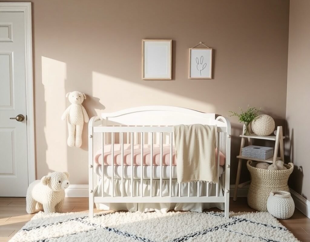 soft taupe with textured rugs