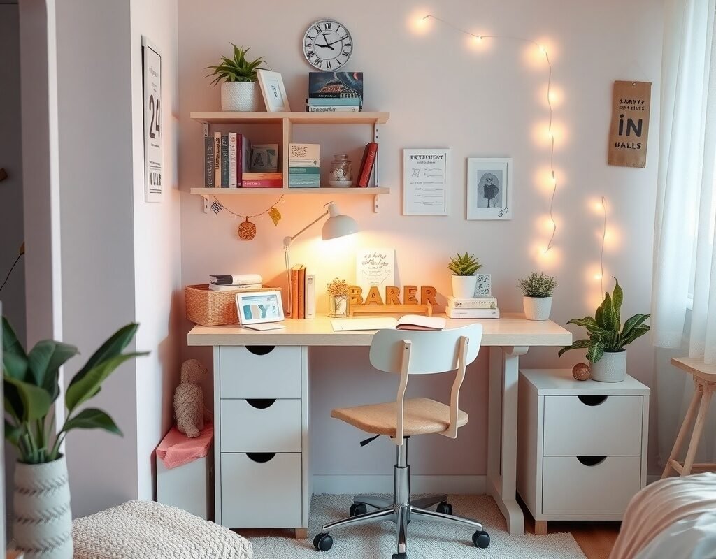 study corner with a compact desk