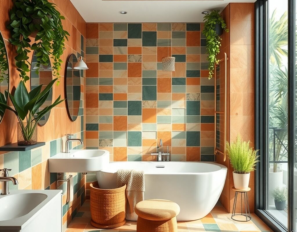 terracotta green mix