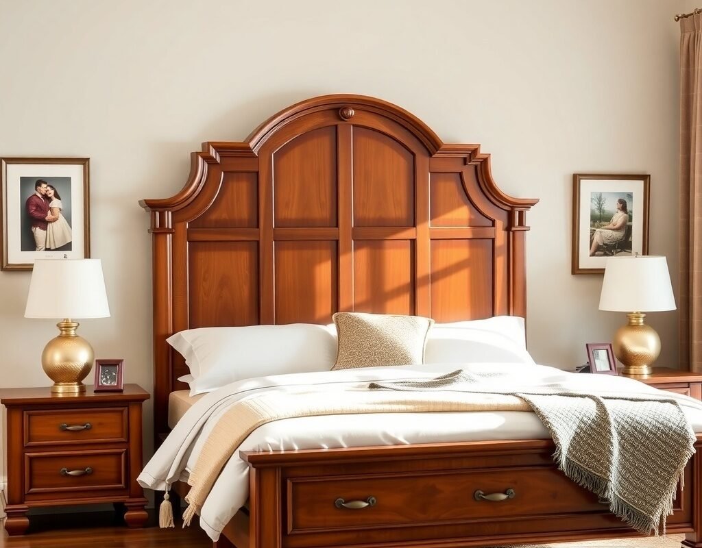 traditional arch headboard set