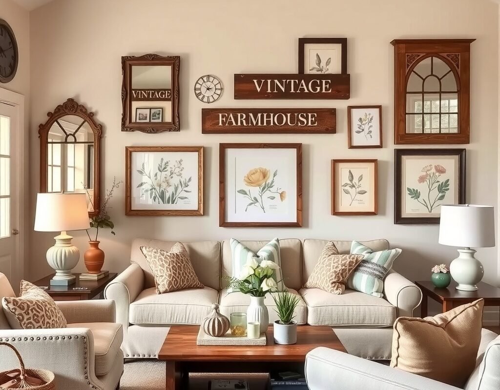 vintage inspired wall decor
