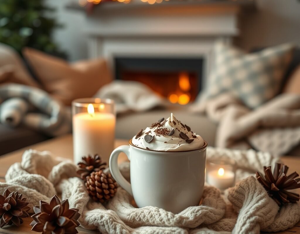 warm mug and hot cocoa corner