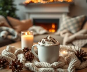 warm mug and hot cocoa corner