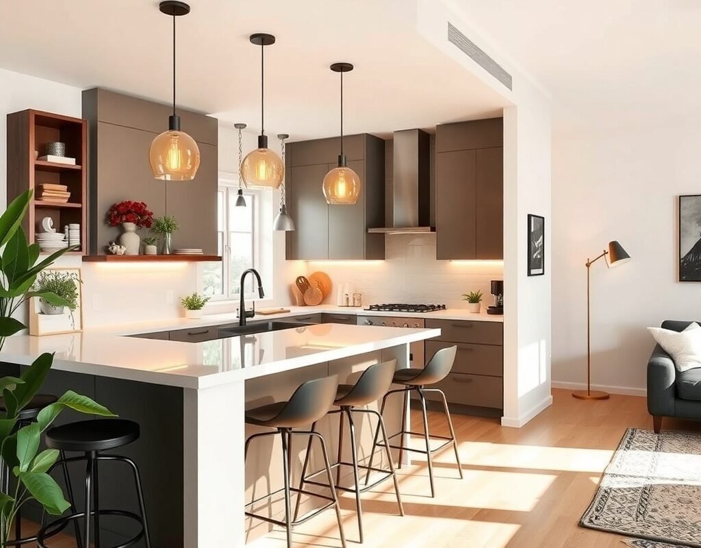 bar counter or island seating