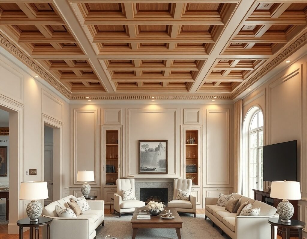 coffered ceiling