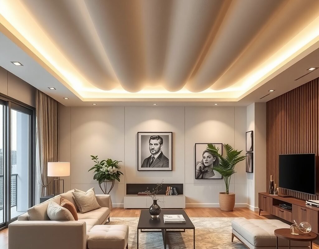 fabric or stretch ceiling