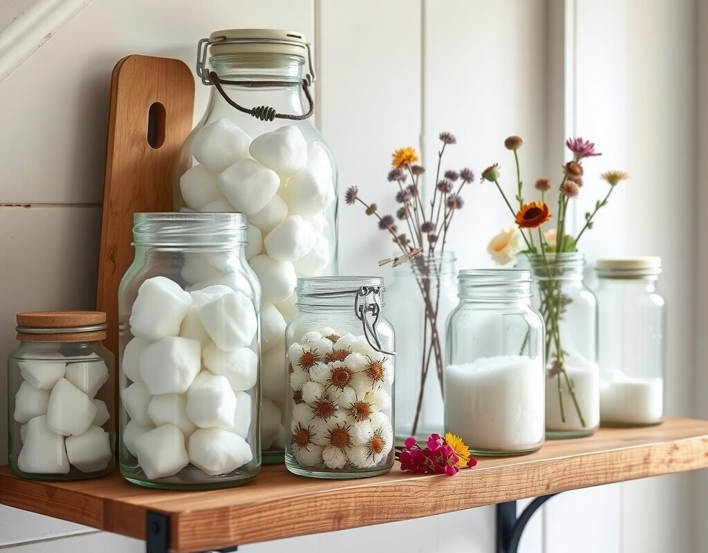 glass jars for storage