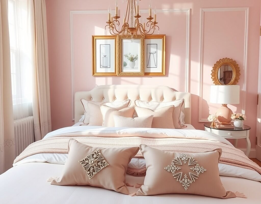 gold or rose gold accents