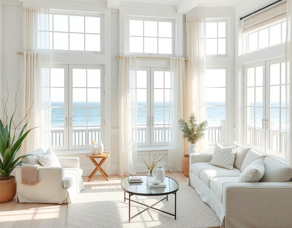 large windows or light curtains