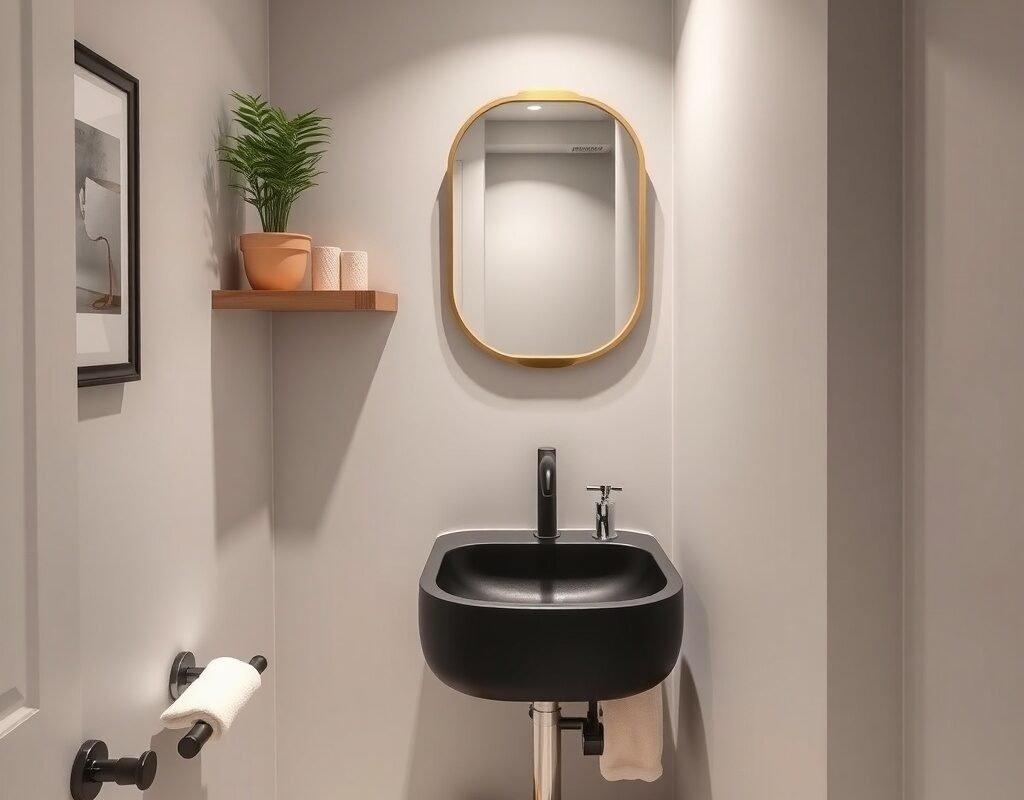 matte black or chrome fixtures