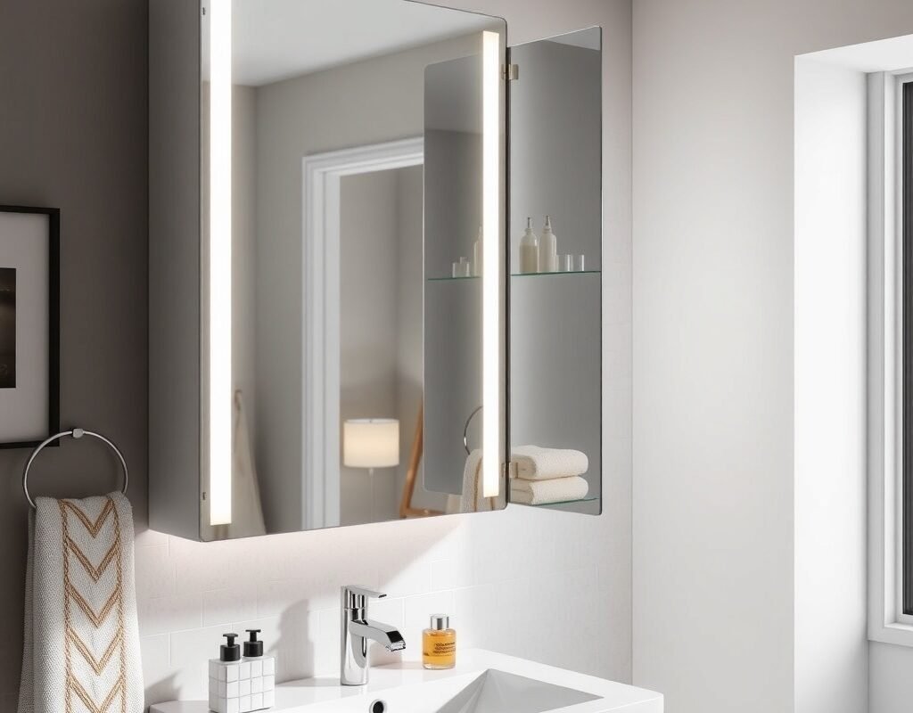 mirror cabinet combo