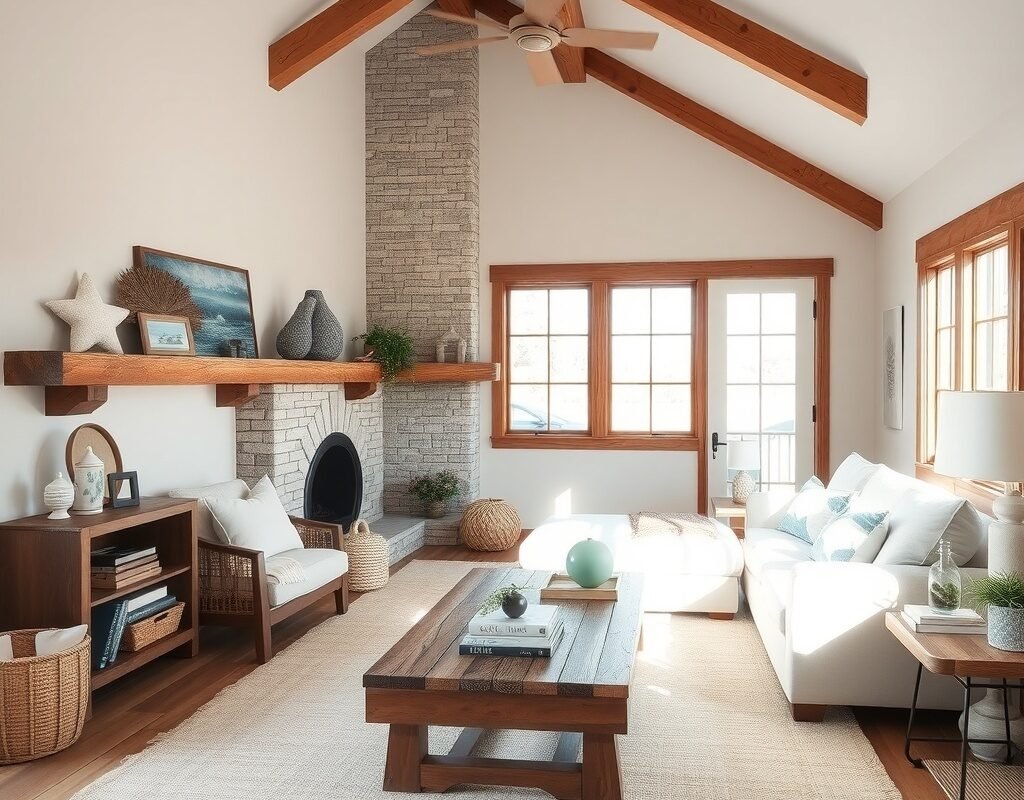 natural wood accents