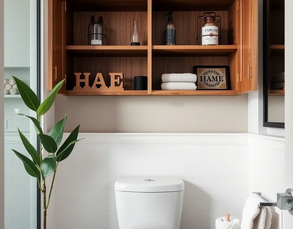 over toilet cabinetry