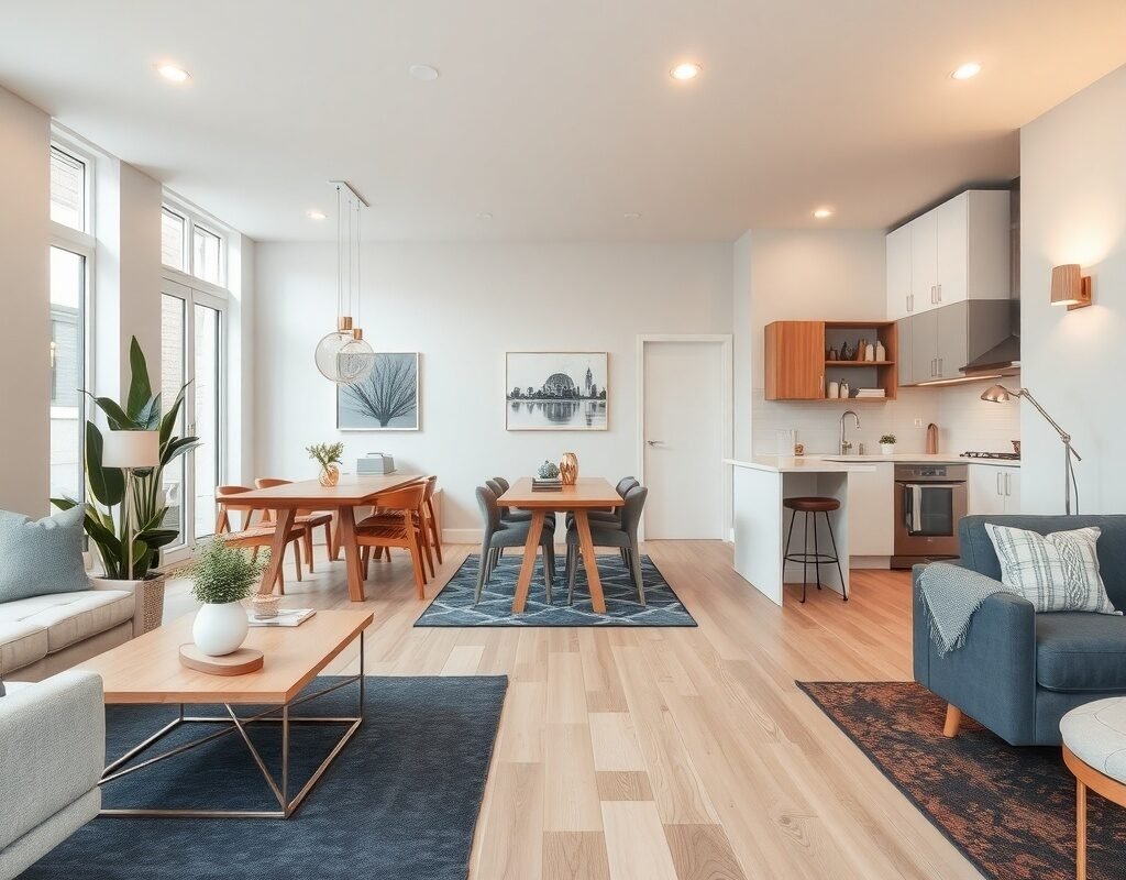 rugs to define zones