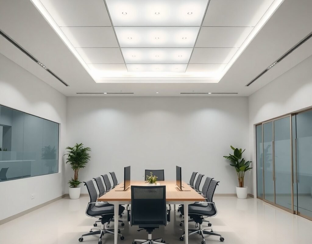 sleek minimalist ceilings