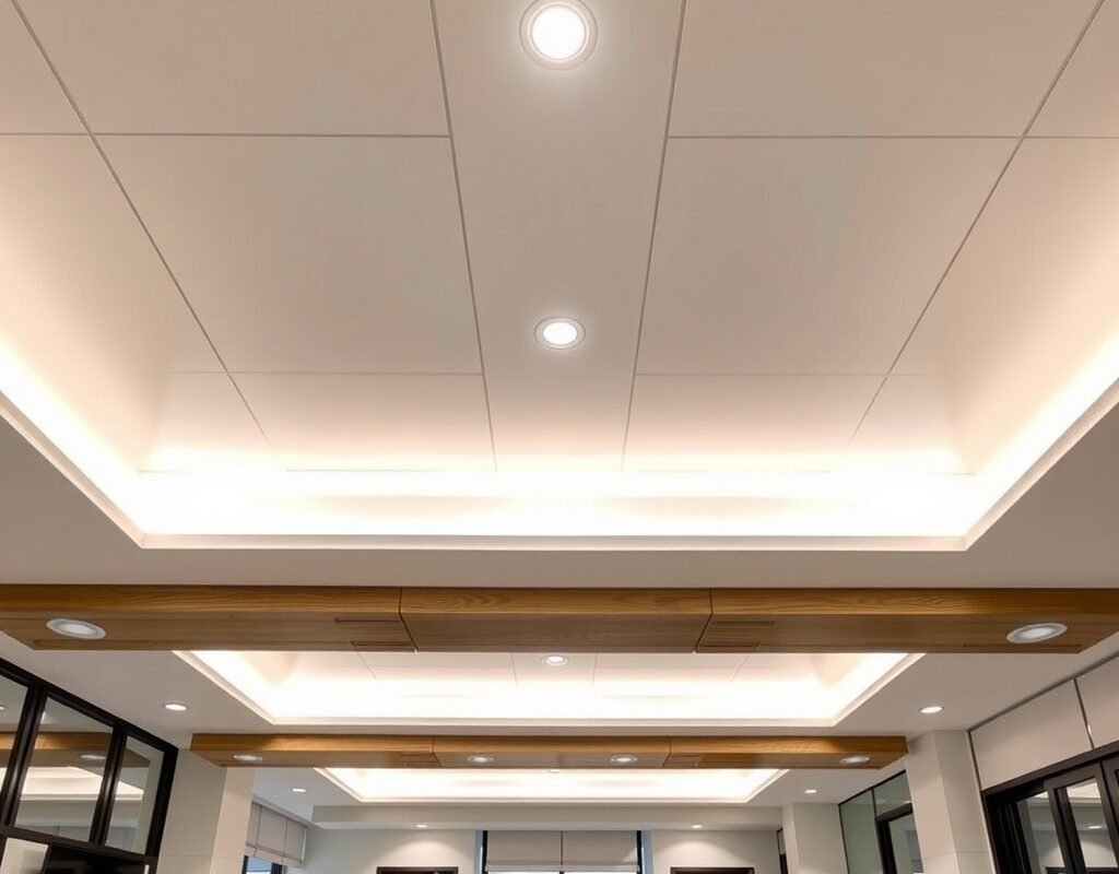 stylish coffered ceilings